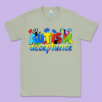 Autism Acceptance Classic Tee Designed By Cowgirlartshop