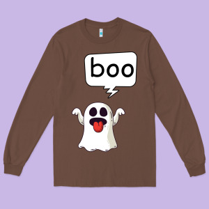 Boo Long Sleeve Tee Designed By Bettercallsaul