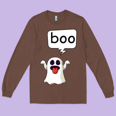 Boo Long Sleeve Tee Designed By Bettercallsaul