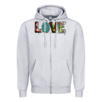 Love Christmas Gemstone Zipper Hoodie | Teevron