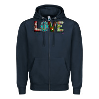 Navy love christmas gemstone Zipper Hoodie - AdoDesignShop