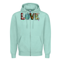 Seafoam love christmas gemstone Zipper Hoodie - AdoDesignShop