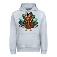 Heather Grey thanksgiving turkey Urban Hoodie - RanaPortraitStore