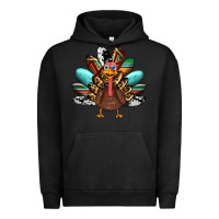 Pigment Black thanksgiving turkey Urban Hoodie - RanaPortraitStore