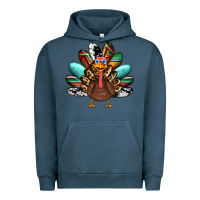 Pigment Midnight Navy thanksgiving turkey Urban Hoodie - RanaPortraitStore