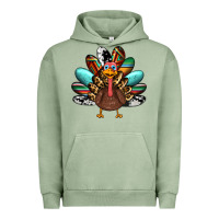 Pigment Oil Green thanksgiving turkey Urban Hoodie - RanaPortraitStore