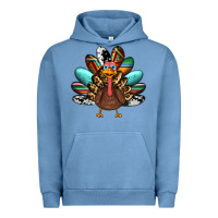 Pigment Pebble Blue thanksgiving turkey Urban Hoodie - RanaPortraitStore