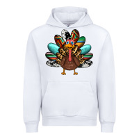 White thanksgiving turkey Urban Hoodie - RanaPortraitStore