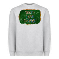 Heather Grey teach love inspire chalkboard Heavyweight Sweatshirt - AdoDesignShop