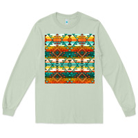 Matcha native american aztec seamless pattern 1 Long Sleeve Tee - BundleAndBundleShop