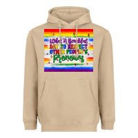 Mushroom what a beautiful day to respect other people's pronouns  tumbler Heavyweight Hoodie - JahusDesignShop