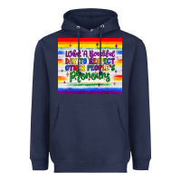Navy what a beautiful day to respect other people's pronouns  tumbler Heavyweight Hoodie - JahusDesignShop