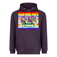 Plum what a beautiful day to respect other people's pronouns  tumbler Heavyweight Hoodie - JahusDesignShop