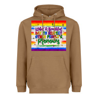 Toasted Coconut what a beautiful day to respect other people's pronouns  tumbler Heavyweight Hoodie - JahusDesignShop