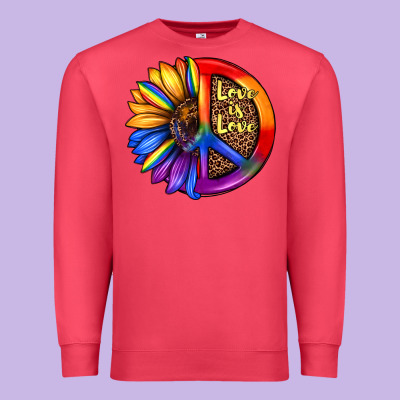 Love Is Love Premium Sweatshirt Designed By Jahusdesignshop