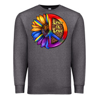Charcoal Heather love is love Premium Sweatshirt - JahusDesignShop