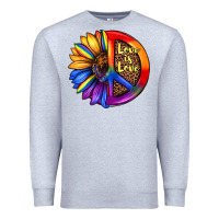 Heather Grey love is love Premium Sweatshirt - JahusDesignShop