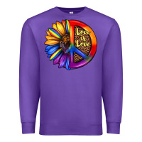 Purple love is love Premium Sweatshirt - JahusDesignShop