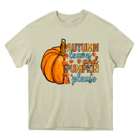 Mossy Autumn leaves and pumpkin please Heavy Core Tee - RanaPortraitStore