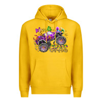 Lemon mardi gras monster truck Premium Hoodie - RacoonDesign
