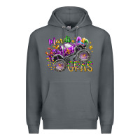 Rock mardi gras monster truck Premium Hoodie - RacoonDesign