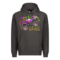 Smoke mardi gras monster truck Premium Hoodie - RacoonDesign