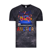 Cloud Black Western Fourth Of July America Truck Vintage Tee - FaDigitalArtStudio