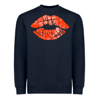 Navy basketball lips Heavyweight Sweatshirt - AdoDesignShop