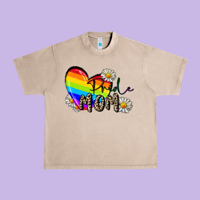 Pride Mom Urban Heavy Tee Designed By Fadigitalartstudio