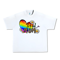 White pride mom Urban Heavy Tee - FaDigitalArtStudio