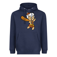 Navy bamm bamm Heavyweight Hoodie - DesigneFamous
