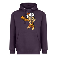 Plum bamm bamm Heavyweight Hoodie - DesigneFamous