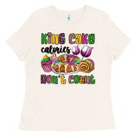 King Cake Calories Don't Count Mardi Gras Ladies Tee | Teevron