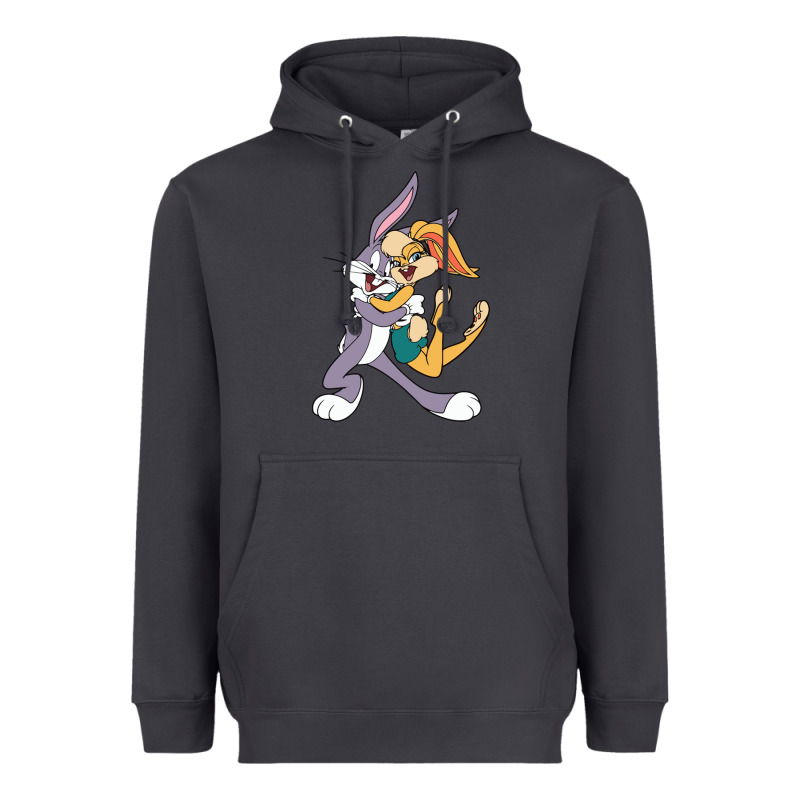 Bugs Bunny And Lola Bunny Heavyweight Hoodie by DesigneFamous | Teevron
