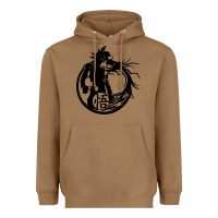 Toasted Coconut goku super saiyan ultra dragon Heavyweight Hoodie - DesigneFamous