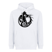 White goku super saiyan ultra dragon Heavyweight Hoodie - DesigneFamous