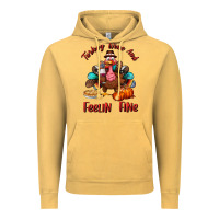 Vintage Mustard turkey wine and feelin fine Vintage Hoodie - BundleAndBundleShop