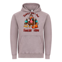 Vintage Zinc turkey wine and feelin fine Vintage Hoodie - BundleAndBundleShop