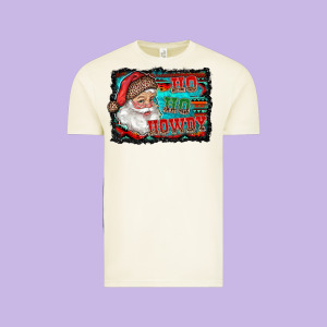 Ho Ho Howdy With Santa Vintage Tee Designed By Ranaportraitstore