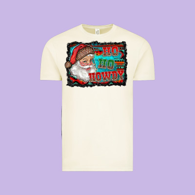 Ho Ho Howdy With Santa Vintage Tee Designed By Ranaportraitstore