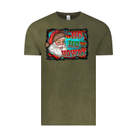 Vintage Olive ho ho howdy with santa Vintage Tee - RanaPortraitStore