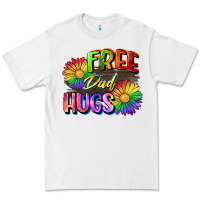 White Free dad hugs Premium Tee - CowGirlArtShop