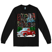 Black Small Town Christmas Long Sleeve Tee - FaDigitalArtStudio