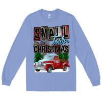 Colony Blue Small Town Christmas Long Sleeve Tee - FaDigitalArtStudio