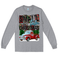 Heather Grey Small Town Christmas Long Sleeve Tee - FaDigitalArtStudio