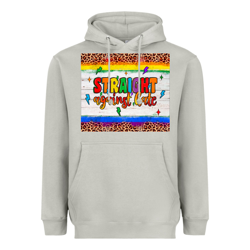 Straight Against Hate Tumbler Heavyweight Hoodie by JahusDesignShop | Teevron