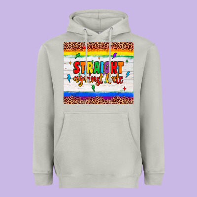 Straight Against Hate Tumbler Heavyweight Hoodie Designed By Jahusdesignshop