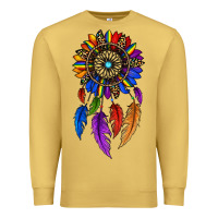 Antique Gold pride sunflower dreamcatcher Premium Sweatshirt - JahusDesignShop