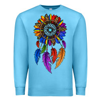 Ocean Blue pride sunflower dreamcatcher Premium Sweatshirt - JahusDesignShop