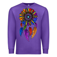 Purple pride sunflower dreamcatcher Premium Sweatshirt - JahusDesignShop